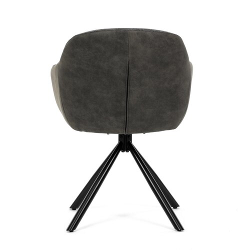 Set de scaune de sufragerie cu mecanism deîntoarcere DCH-Y1143 GREY2, 2 buc.