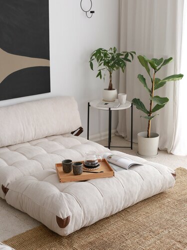 Sofa rozkładana Fold Kadife 2 White