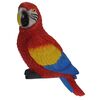 Dekorační papoušek Ara arakanga, 7 x 10 x 18 cm