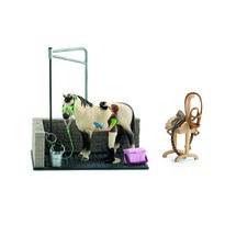 Schleich Umývací kút pre kone s príslušenstvom