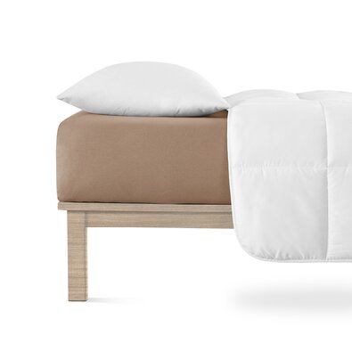 4Home Jersey-Bettlaken Lycra Nussbaum, 180 x 200 cm