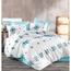 BedTex Бавовняна постільна білизна Hippi бірюзова,140 x 200 см, 70 x 90 см