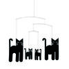 Kinet Cats Mobile 30 cm, czarny