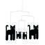 Kinet Cats Mobile 30 cm, czarny