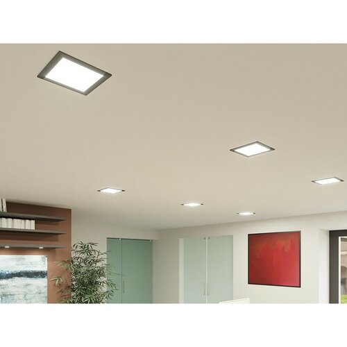 Panlux Podhľadové LED svietidlo Downlight CCT Square čierna, IP44, 6 W