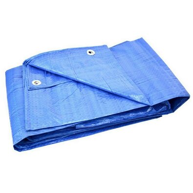 GEKO Wasserdichte Plane mit Netz Standard Blau, 4 x 6 m