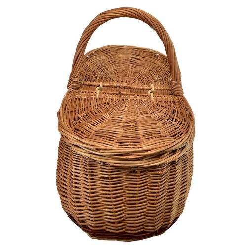 Pletena košara Piknik ovalna za avto, 45 x 30 cm