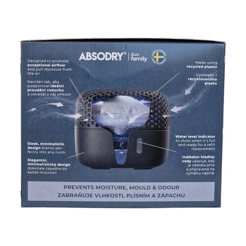 Absorbant umiditate Everbrand Absodry Duo FamilyBag 3-series, până la 30 m3, Midnight Blue