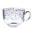 Glastasse Blaue Blumen, 0,5 l