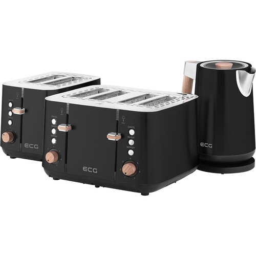 ECG ST 4768 opekač kruha Timber Black