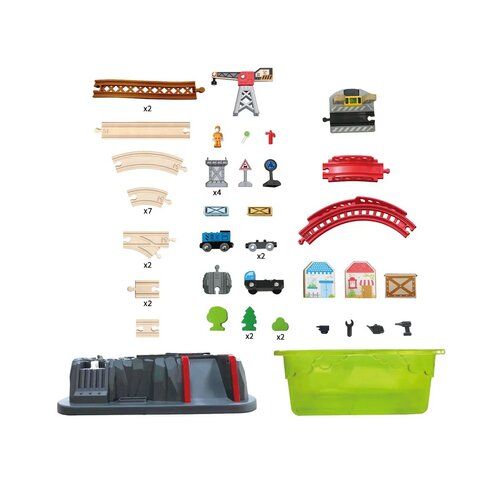 Hape Tor kolejowy z pudełkiem do zabawy