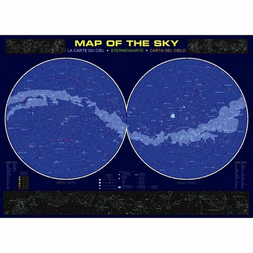 EuroGraphics Puzzle Mapa nebe, 1000 dílků