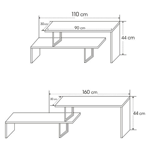 TV-Lowboard Ovit Anthracite