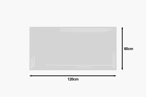 Spiegel Moen White 60 x 120 cm