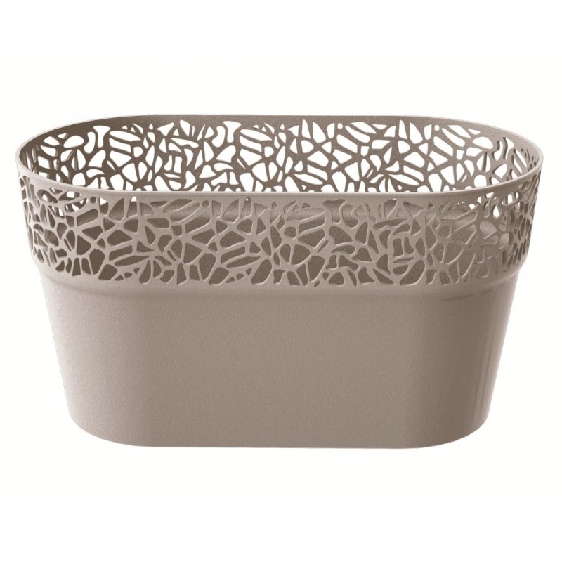 Obal na kvetináč Naturo kávová, 27,5 cm, 27,5 cm