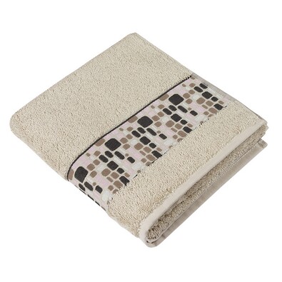 Ręcznik Kamienie beżowy, 50 x 100 cm