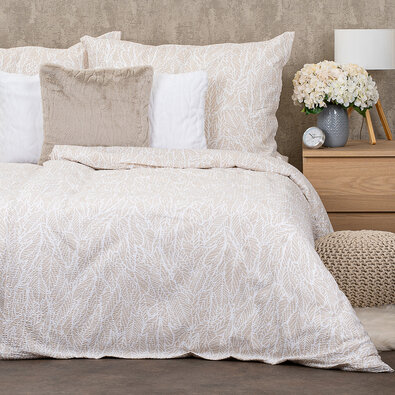 Lenjerie de pat bumbac creponat 4Home Natural  Natural 140 x 200 cm, 70 x 90 cm