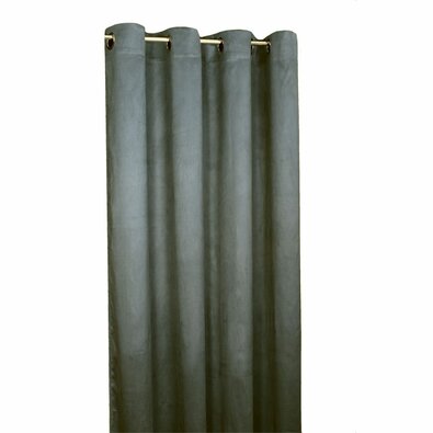 Zatemňovací závěs Suedine tmavě šedá, 140 x 240 cm, sada 2 ks