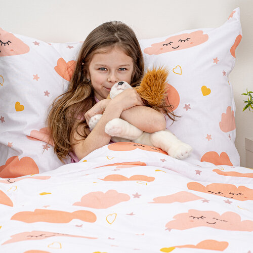 Lenjerie de pat din bumbac 4Home Pink Clouds, 140 x 200 cm, 70 x 90 cm