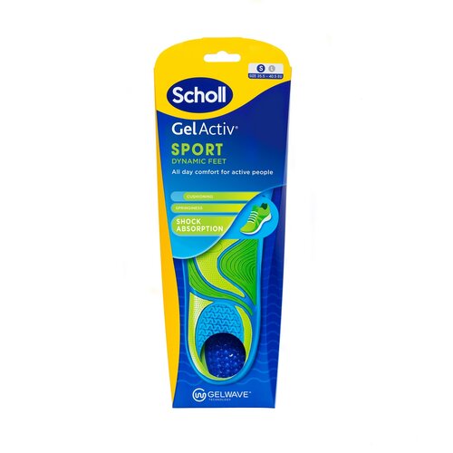 Scholl Чоловічі устілки для спортивного взуття GelActiv, S