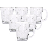 Altom Sada sklenených hrnčekov Leon Reindeer 300 ml, 6 ks Altom Sada sklenených hrnčekov Leon Reindeer 300 ml, 6 ks