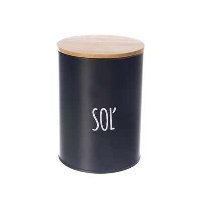 Orion Kovna posoda za sol BLACK