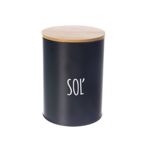 Orion Cutie de sare din tablă BLACK