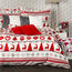 4Home Bettwäsche Mikroflanell Christmas Time Rot, 140 x 220 cm, 70 x 90 cm