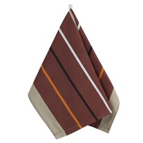 Bellatex Кухонний рушник Смуги коричневий, 50 x 70 см