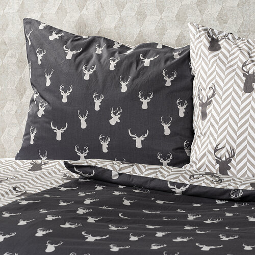 Lenjerie de pat din bumbac 4Home Reindeer, 140 x 200 cm, 70 x 90 cm
