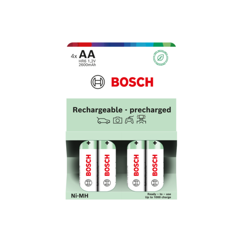 Bosch Nabíjecí baterie AA, 2600 mAh, 4 ks