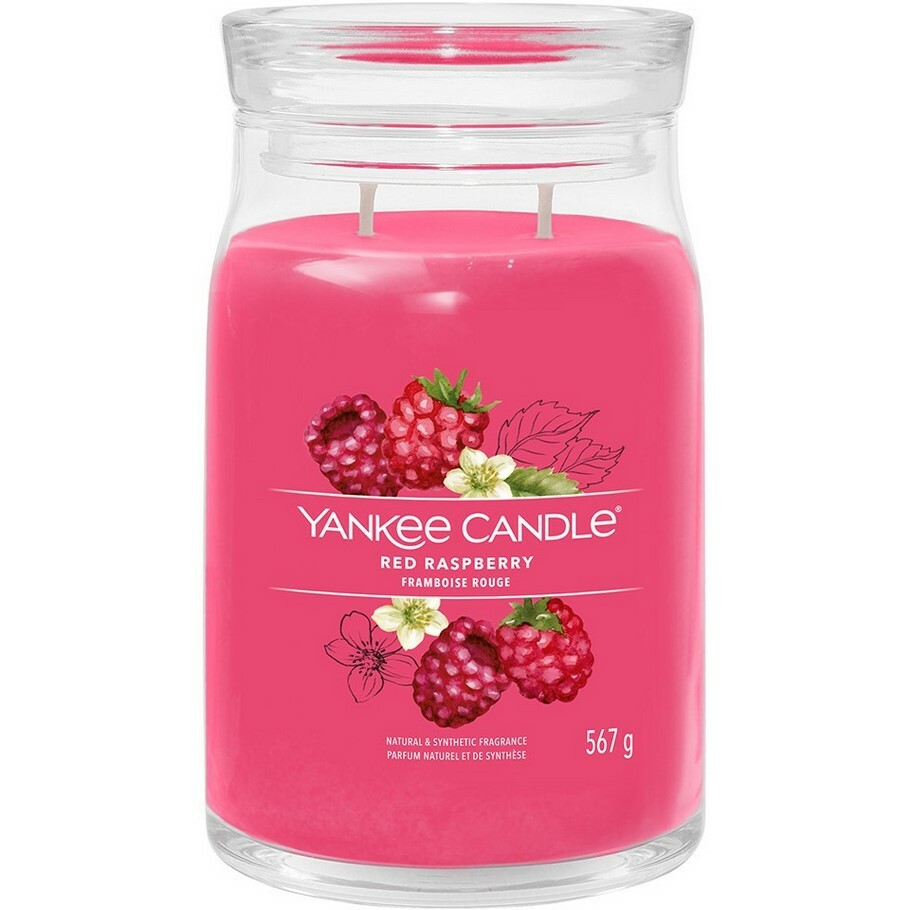 Yankee Candle Signature Red Raspberry Veľká vonnásviečka, 567 g