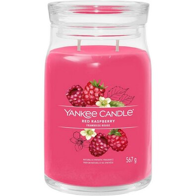 Yankee Candle Vonná svíčka velká Signature Red Raspberry, 567 g