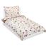 Lenjerie de pat din bumbac Bellatex Flori bej,140 x 200 cm, 70 x 90 cm