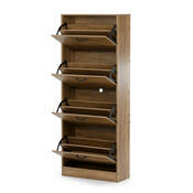 Výklopný botník se 4 přihrádkami COMPACT Elm, dekor jilm
