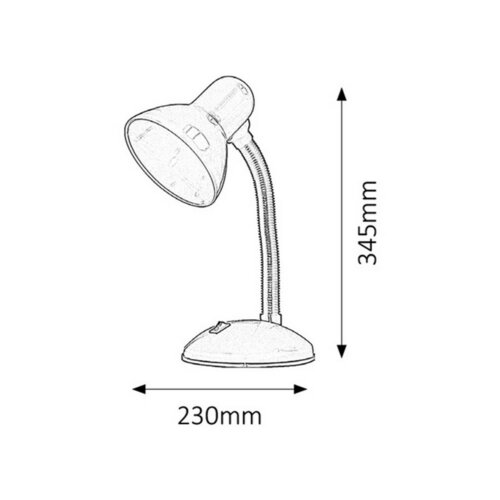 Rabalux 4168 lampa stołowa Dylan, biały