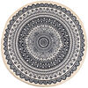 Mandala darabszőnyeg, bézs, 82 cm