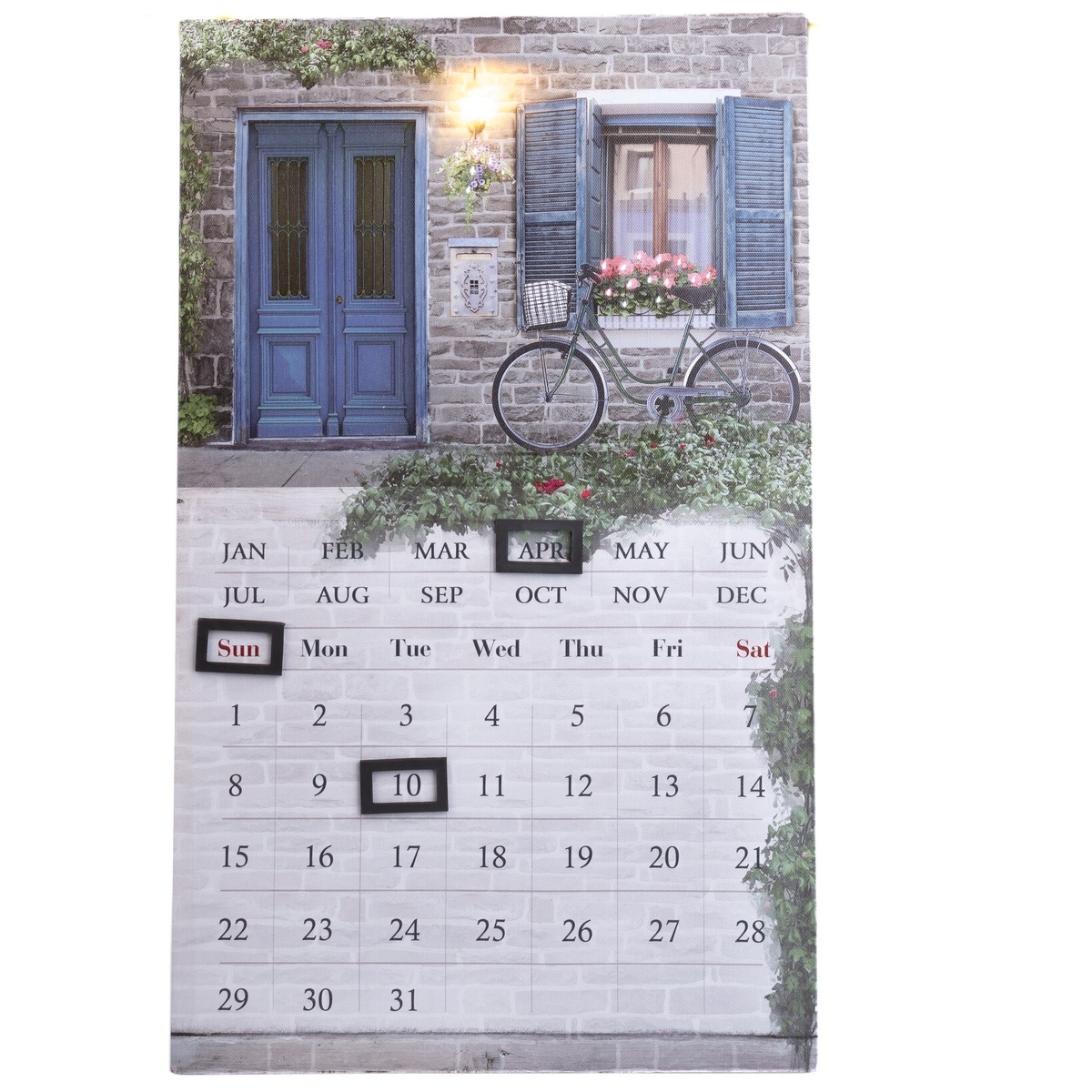 Fotografie Nástěnný kalendář Barevná ulička, 30 x 50 cm