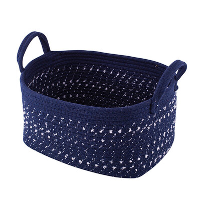 Altom Bombažna košara Dark blue, 24 x 34 x 18 cm
