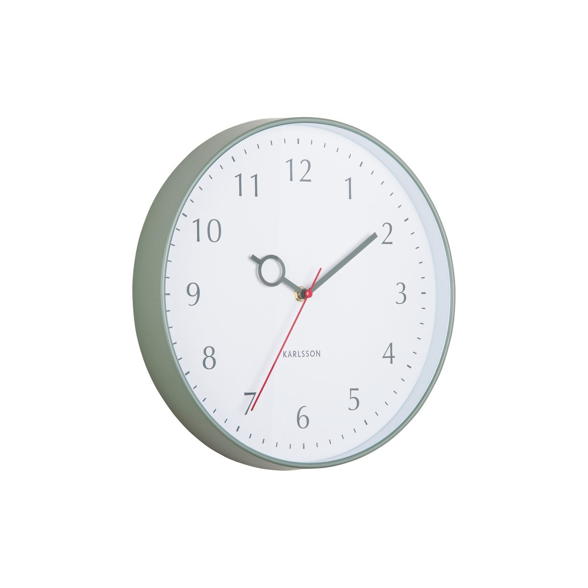 Karlsson 5992GR designové nástěnné hodiny zelená, pr. 30 cm - thumb (1)