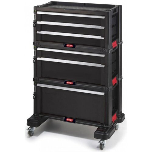 Keter Cabinet pe roți cu 6 sertare , negru