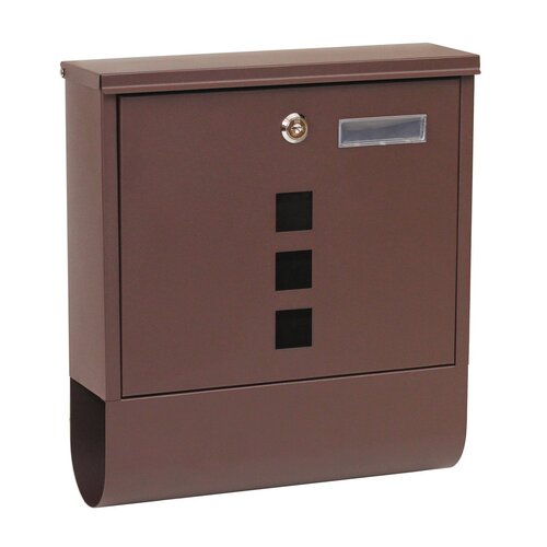 Poštovní ocelová schránka s okénky a tubusemBK.210.HM
