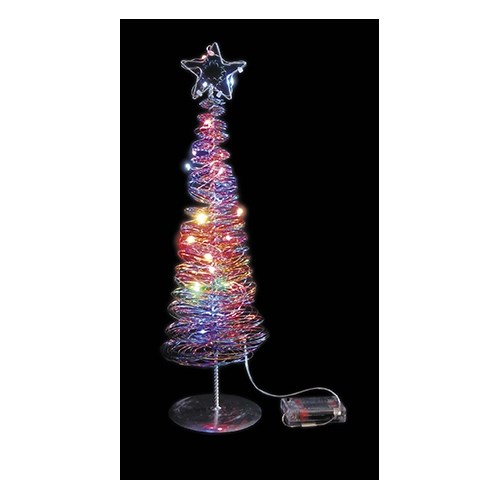 Ledko Vianočný stromček 20 LED, farebný