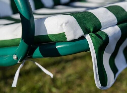 Balansoar de grădină Happy Green Stripy verde/albL.170cm/l.110cm