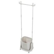 Kleiderständer mit Korb GD-186 BGE, Kunststoff, Weiß