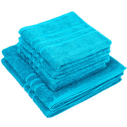 Sada ručníků a osušek Classic modrá, 4 ks 50 x 100 cm, 2 ks 70 x 140 cm