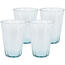 Set mit Gläsern aus recyceltem Glas 400 ml, 4 Stück