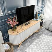 Televízny stolík Stor Sapphire Oak and White