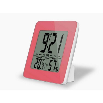 Termometr Solight, różowa ramka