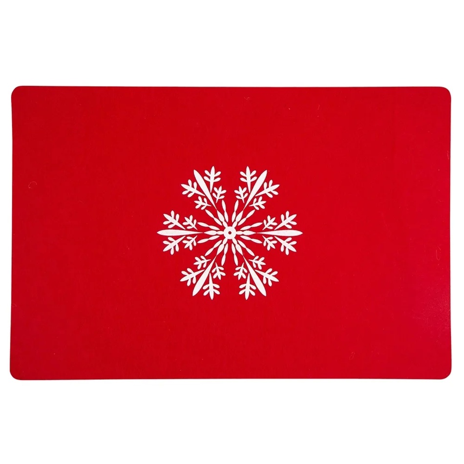 Altom Prestieranie Snowflake červená, 30 x 45 cm, sada 4 ks